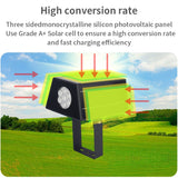 SOLAR GARDEN LIGHTS-3 SIDED SOLAR PANELS