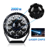 DRIVING LIGHTS-LED Laser 65 Watt 7 Inch-13,000 Lumens