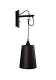 Hooked Wall Lights Large - Graphite Smoked Bronze