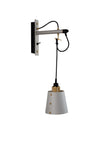Hooked Wall Lights Small Stone Brass