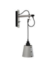 Hooked Wall Lights Small Stone Smoked Bronze